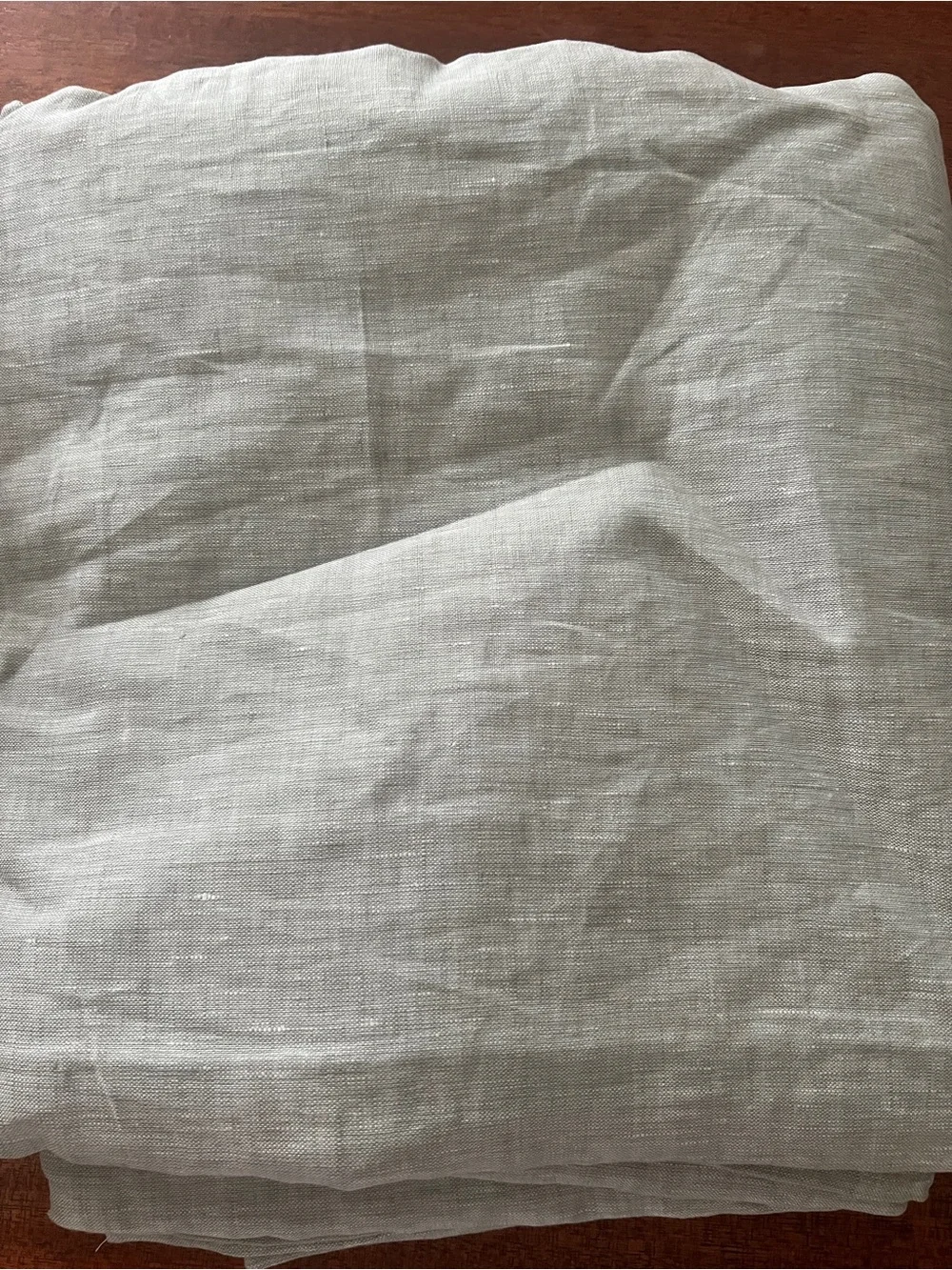Quince European Linen True Blackout Curtain Panel in Sage
